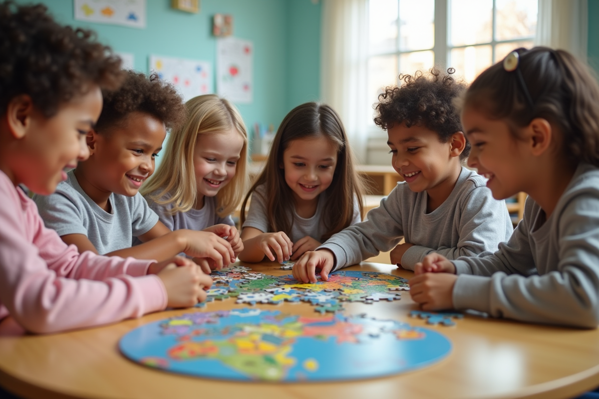 Enfants autour d