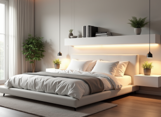 Les plus belles idées de design pour une étagère au-dessus du lit