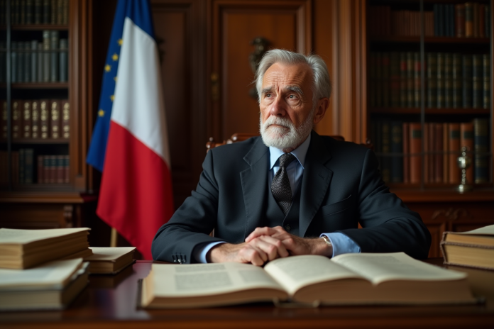 homme-age-francais-salle-lecture Homme age francais en costume dans une salle d'étude