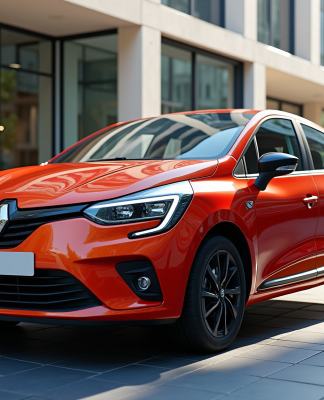 Renault Clio 3 Phase 2 en ville en journée