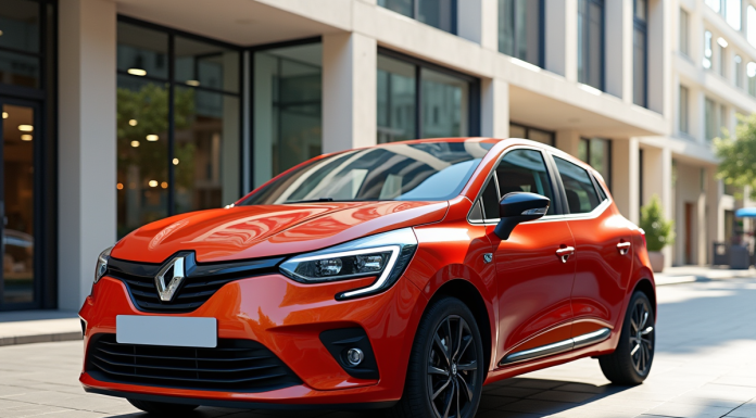 Renault Clio 3 Phase 2 en ville en journée
